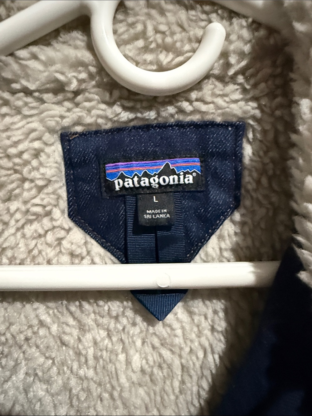 Patagonia Navy Sherpa-Lined Pea Coat - Picture 2 of 7
